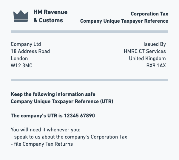 HMRC-UTR-Letter